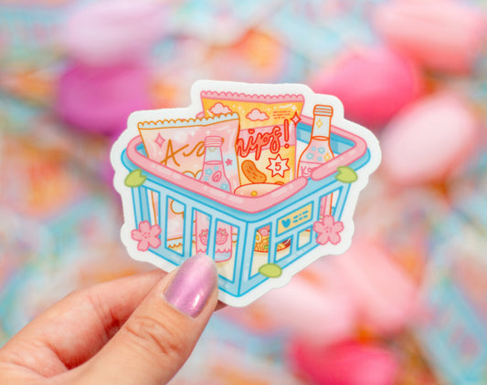 Shopping Basket Sticker