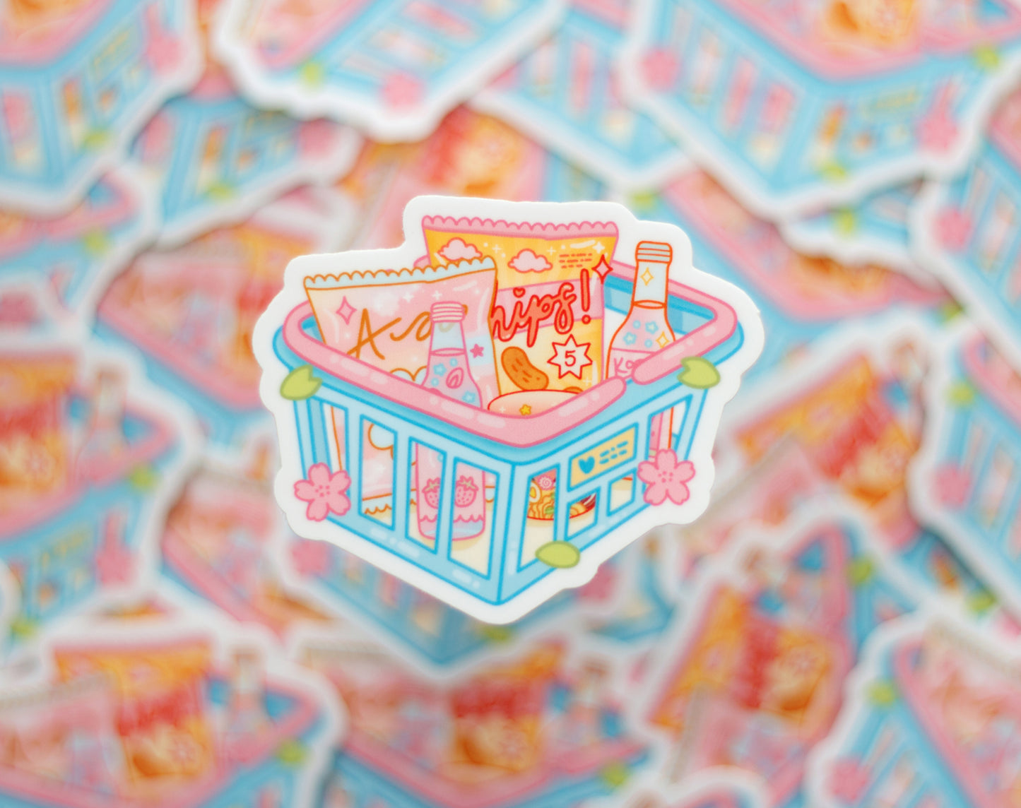 Shopping Basket Sticker