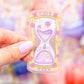 Hourglass Clear Sticker