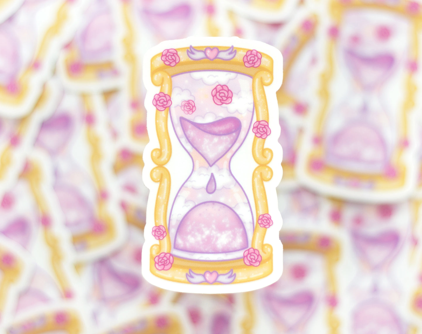 Hourglass Clear Sticker