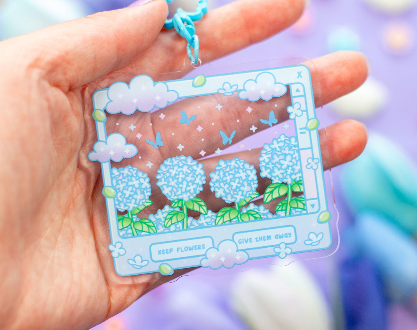 Hydrangea Dreams Keychain