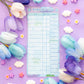 Hydrangea Dreams Reading Log Bookmark