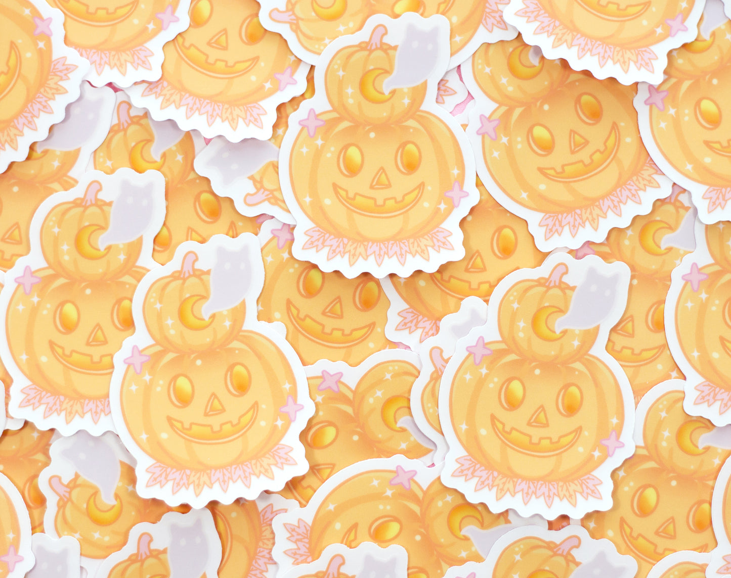 Jack-o-lantern Clear Sticker