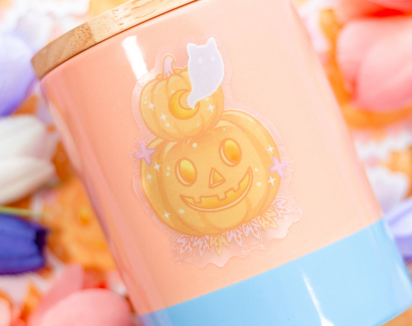 Jack-o-lantern Clear Sticker