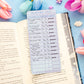 Laundromat Reading Log Bookmark