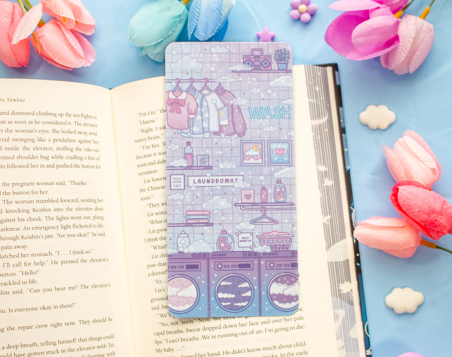 Laundromat Reading Log Bookmark