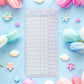 Laundromat Reading Log Bookmark