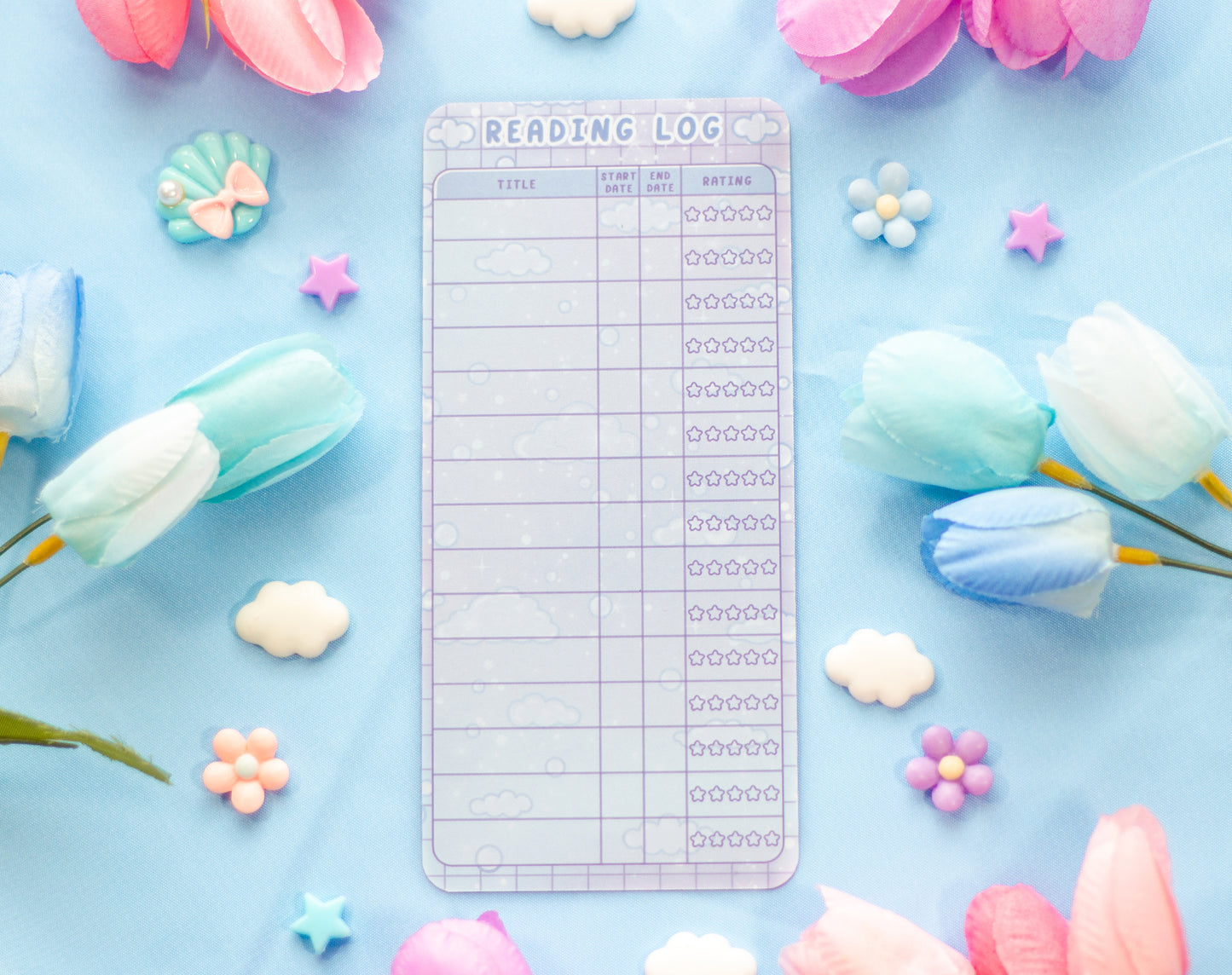Laundromat Reading Log Bookmark