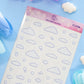 Laundromat Clear Deco Sticker Sheet