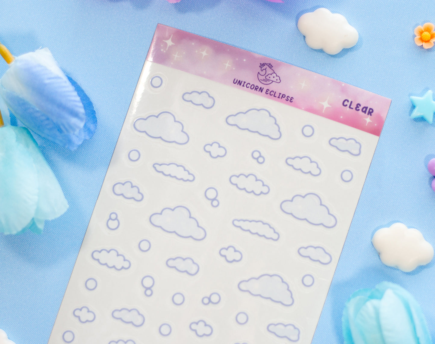 Laundromat Clear Deco Sticker Sheet
