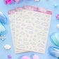 Laundromat Clear Deco Sticker Sheet