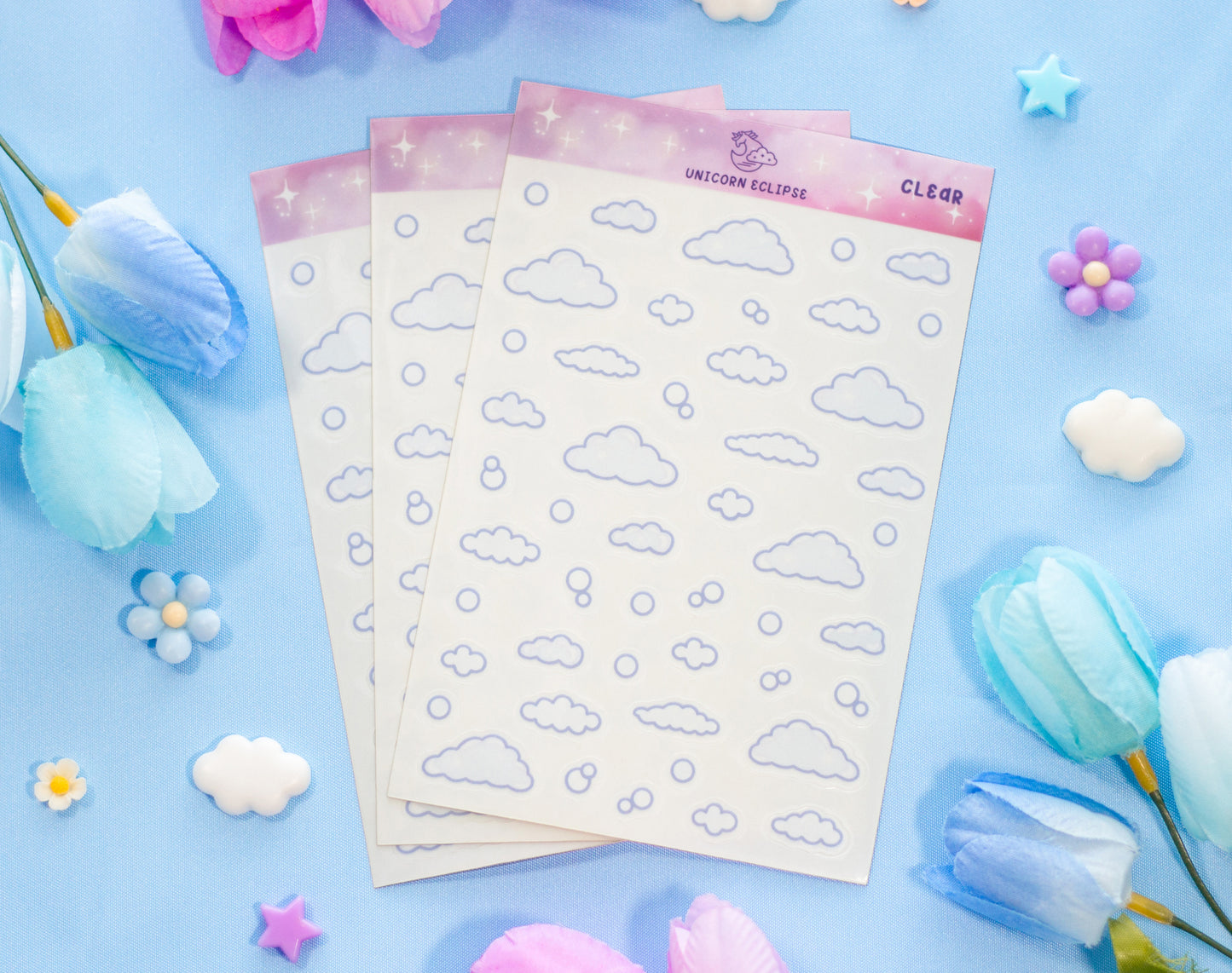 Laundromat Clear Deco Sticker Sheet