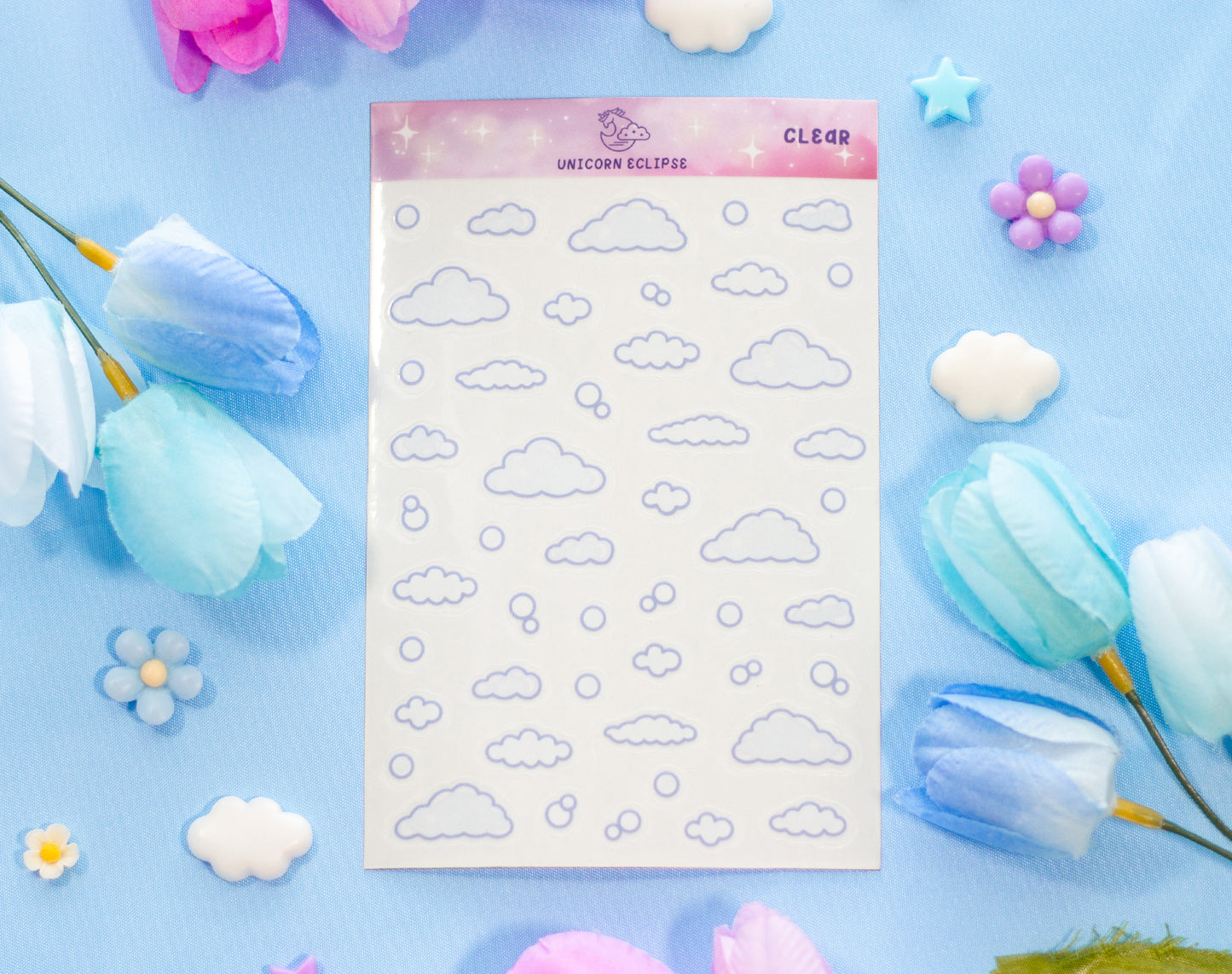 Laundromat Clear Deco Sticker Sheet