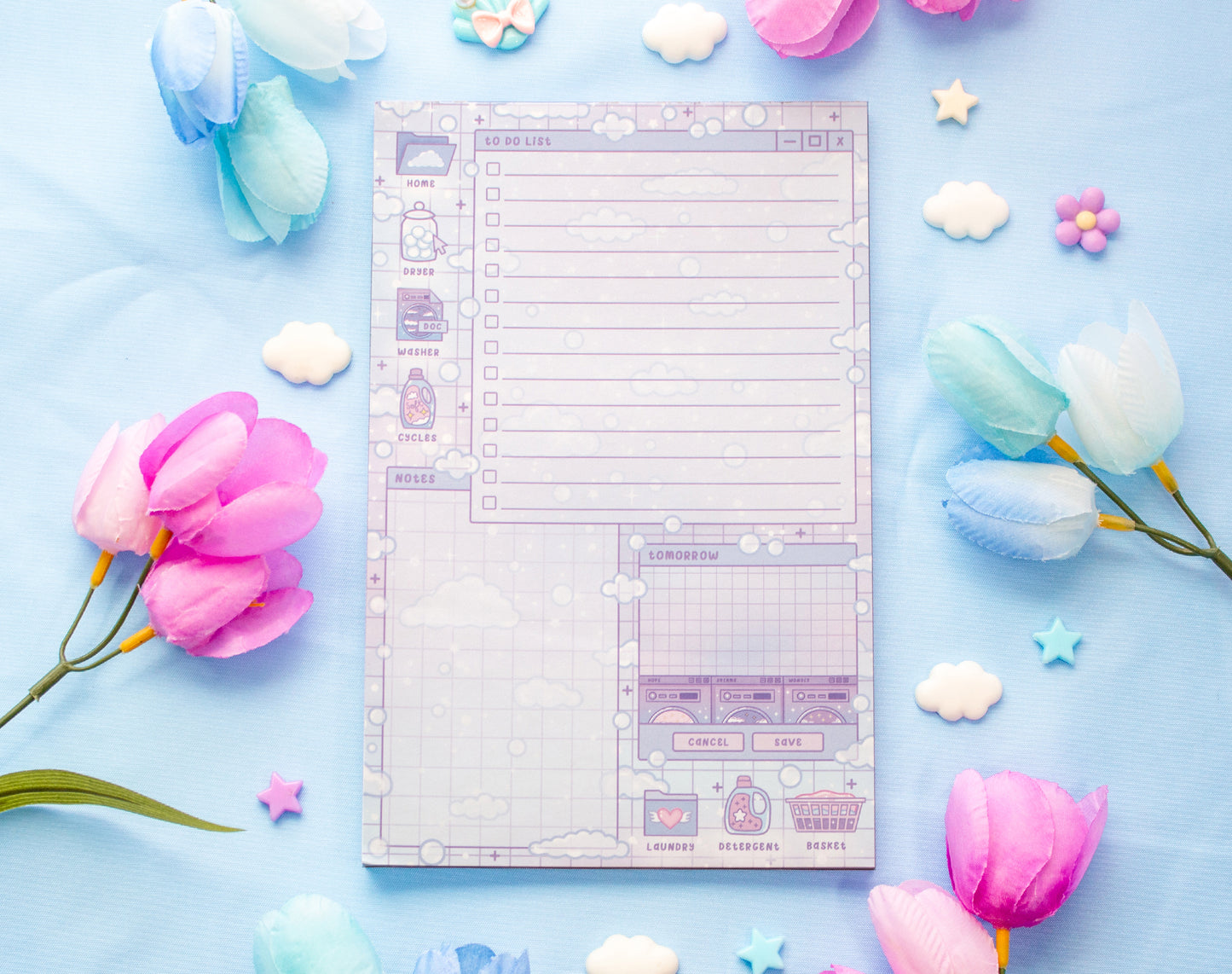 Laundromat Daily Planner Pad