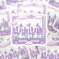 Lavender Dreams Clear Sticker