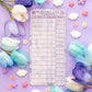 Lavender Dreams Reading Log Bookmark