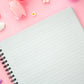 Love Story Spiral Lined Notebook (7x9")