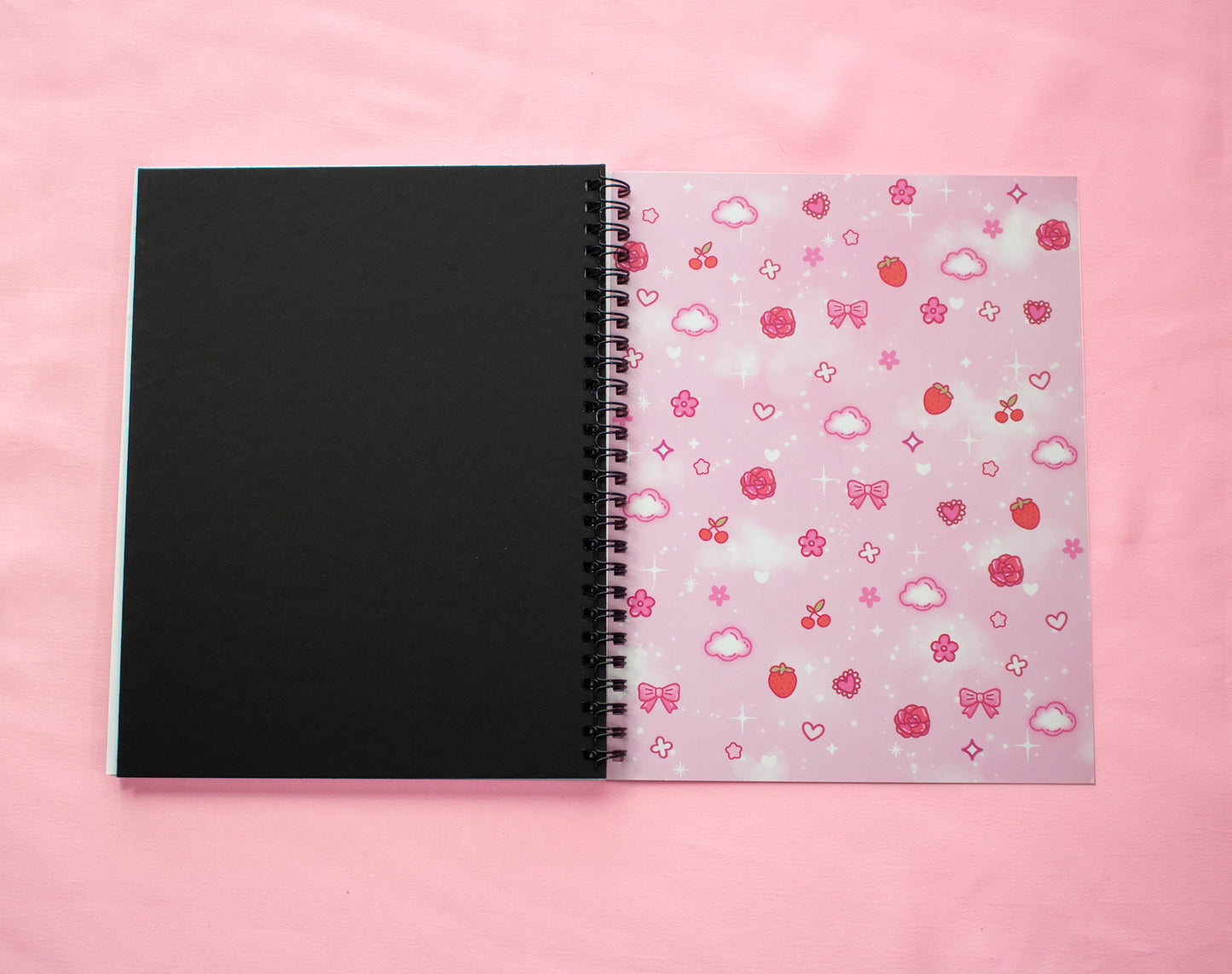 Love Story Spiral Lined Notebook (7x9")