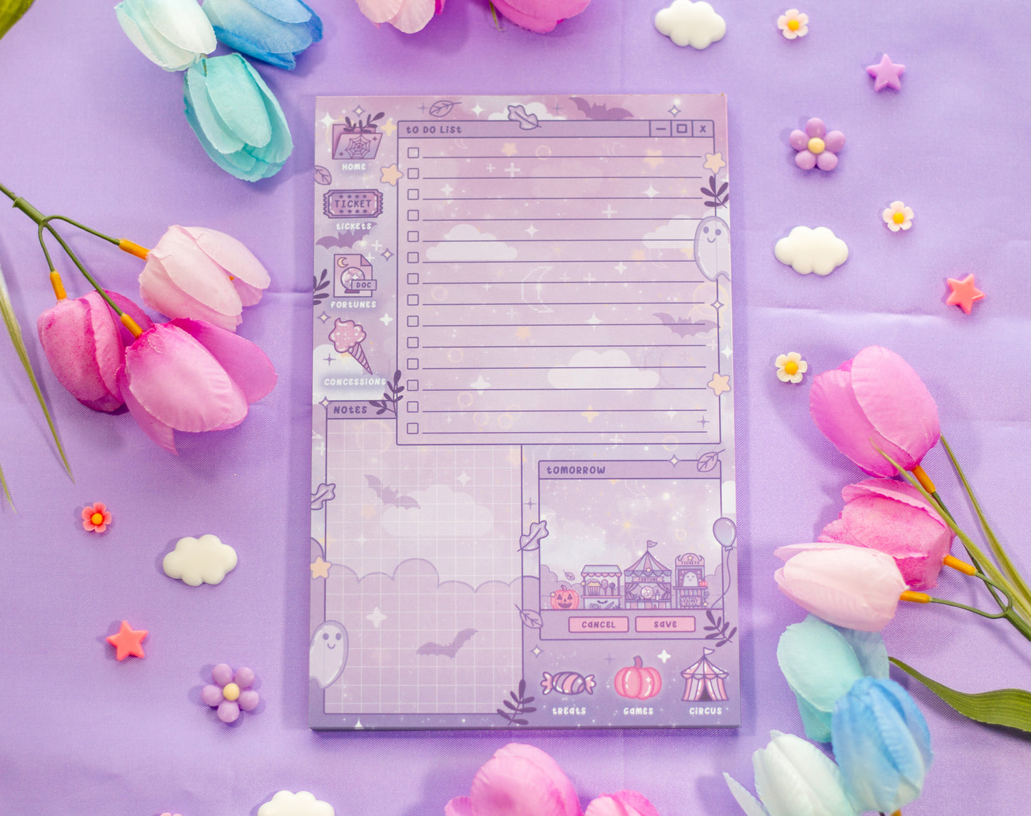 Midnight Carnival Daily Planner Pad