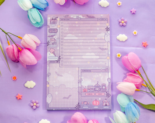 Midnight Carnival Daily Planner Pad