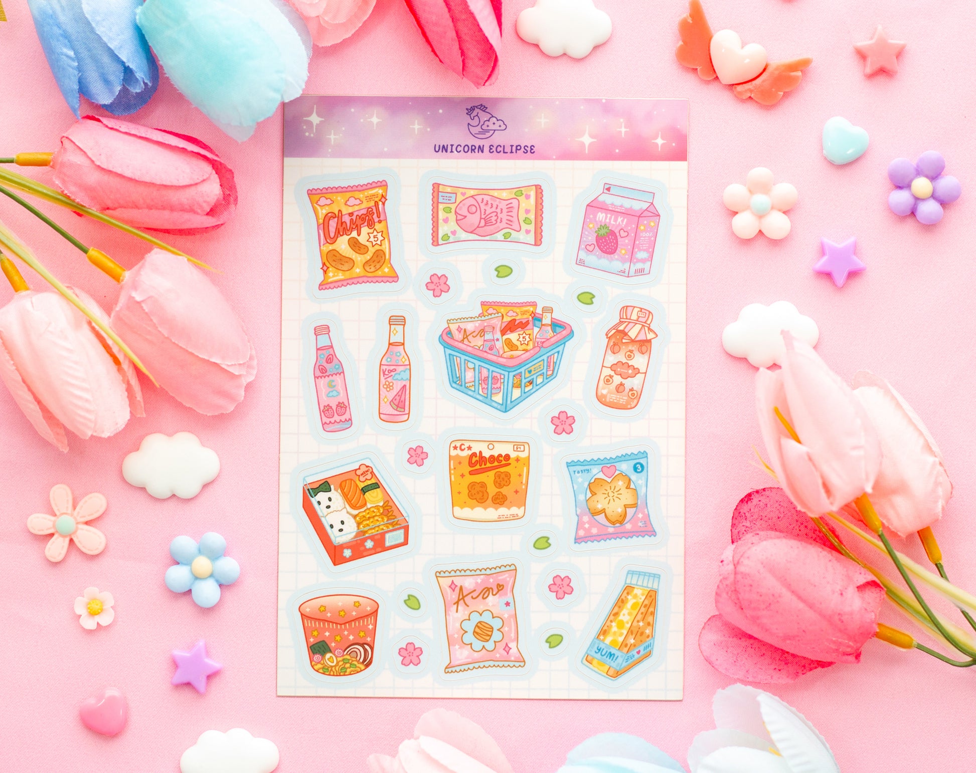 Mini Mart Sticker Sheet – Unicorn Eclipse