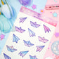 Paper Planes and Boats Stickers Sheet