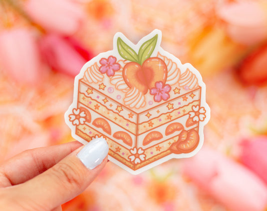 Peach Cake Sticker