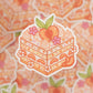 Peach Cake Sticker