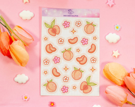 Peaches Sticker Sheet