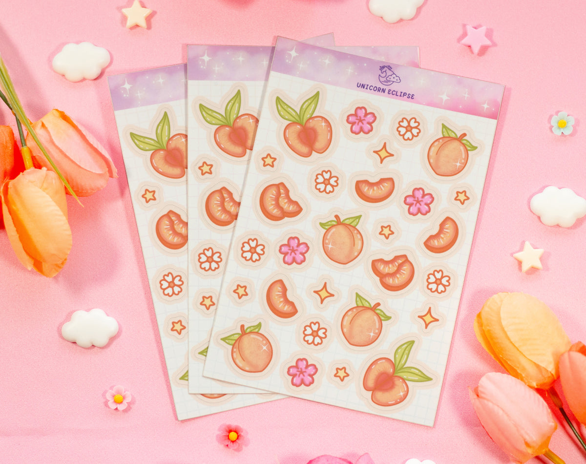 Peaches Sticker Sheet