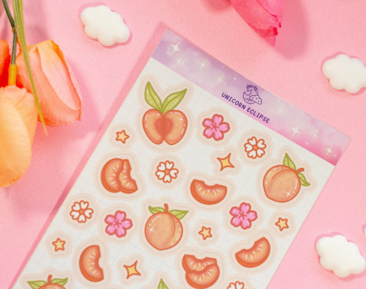 Peaches Sticker Sheet