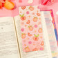 Peaches Reading Log Bookmark