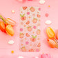Peaches Reading Log Bookmark