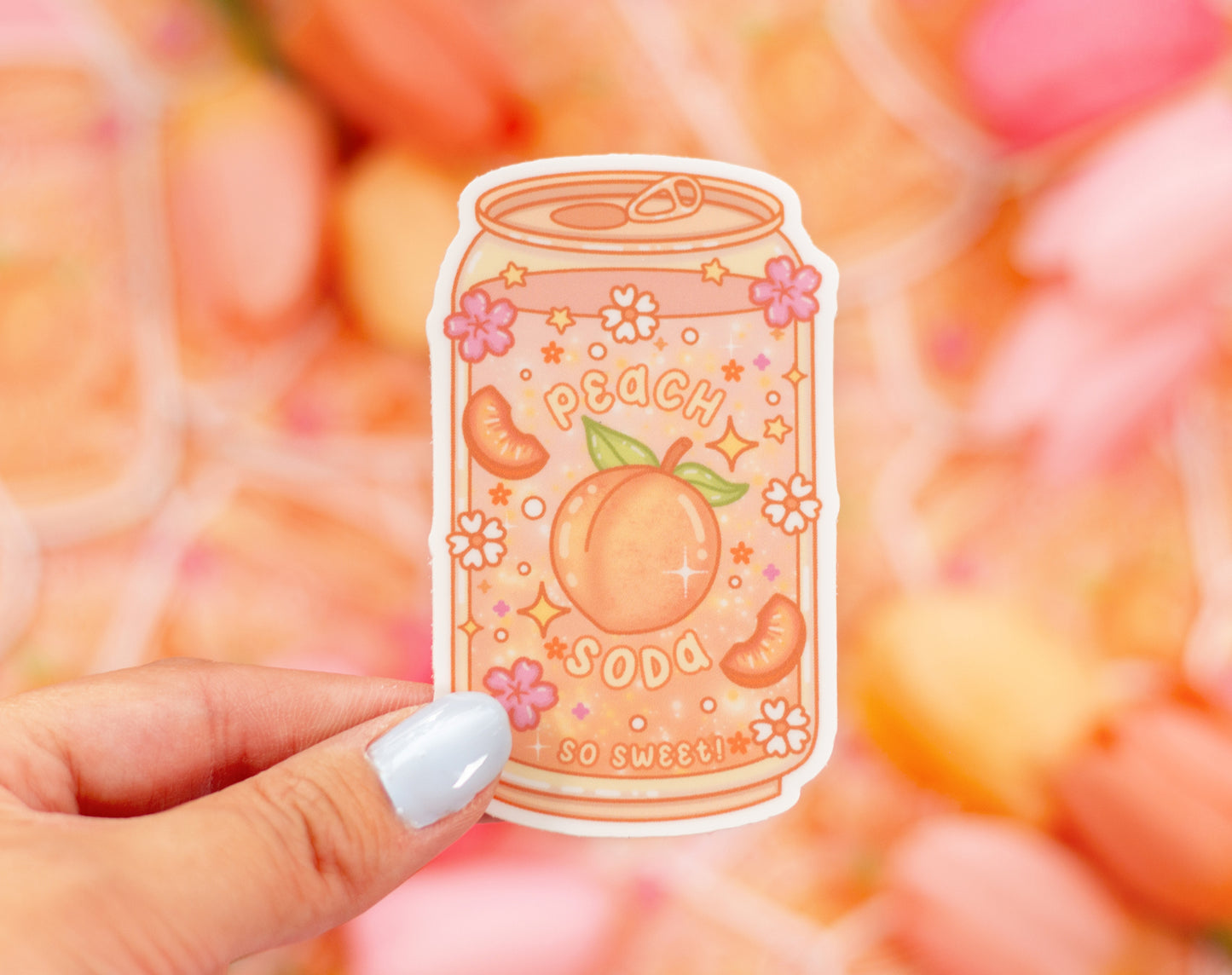 Peach Soda Sticker