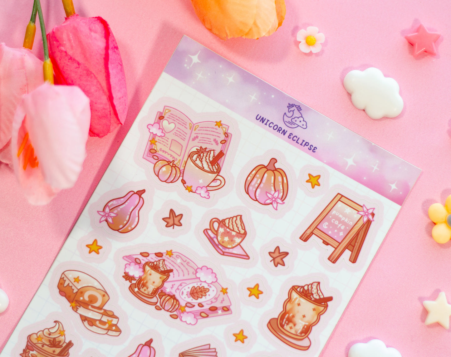 Pumpkin Cafe Sticker Sheet