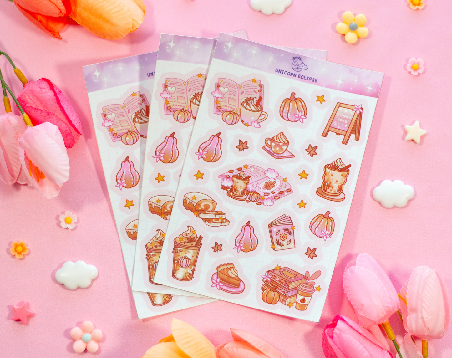 Pumpkin Cafe Sticker Sheet