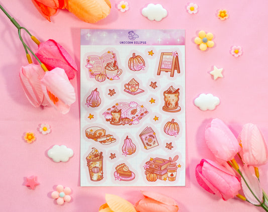 Pumpkin Cafe Sticker Sheet