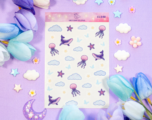 Reading Room Clear Deco Sticker Sheet