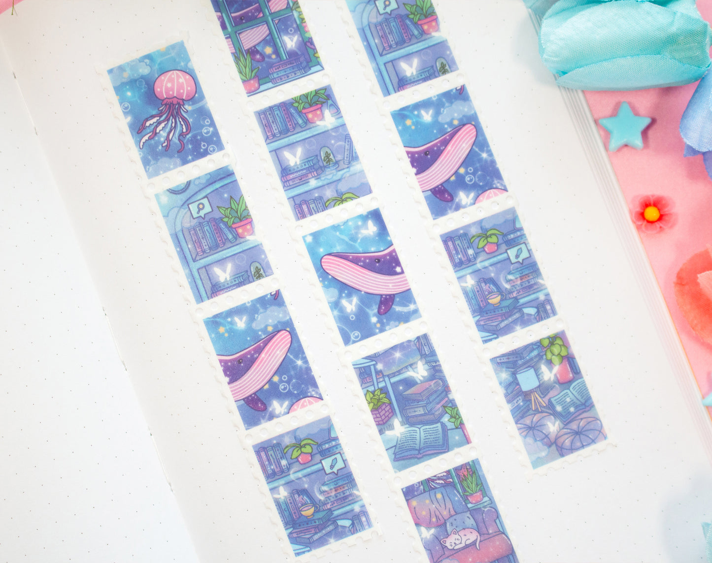 Reading Room Stamp Washi Tape