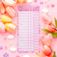 Sakura Reading Log Bookmark