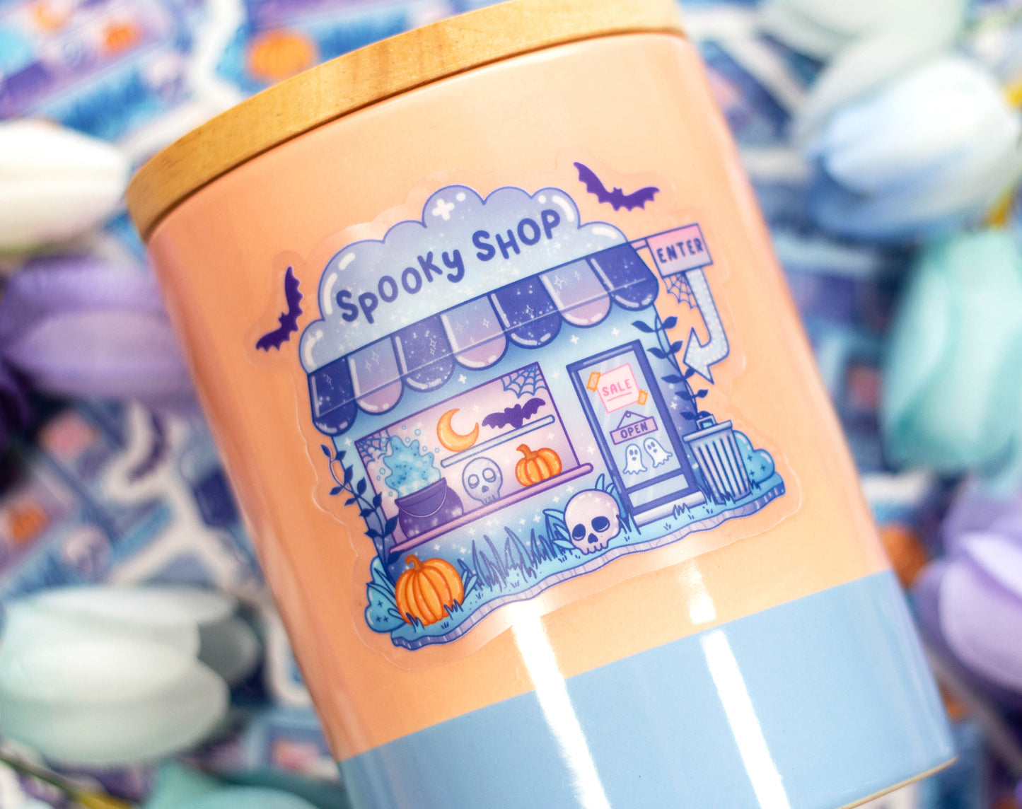 Spooky Shop Clear Sticker