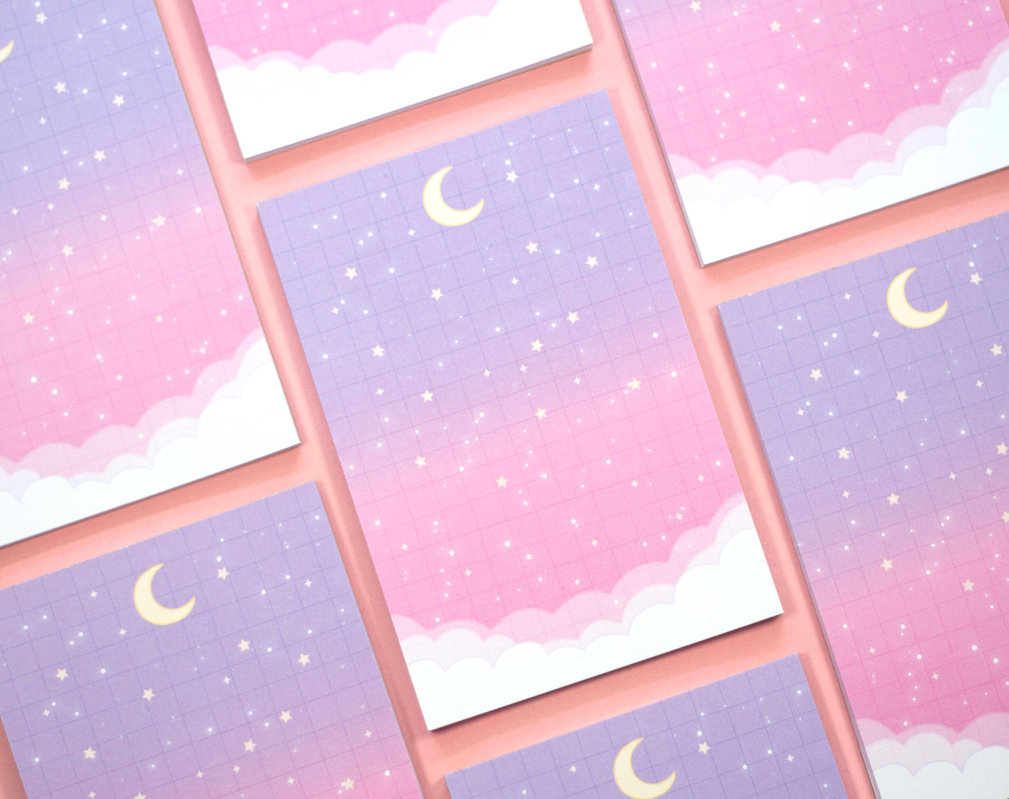 Starry Clouds Notepad – Unicorn Eclipse