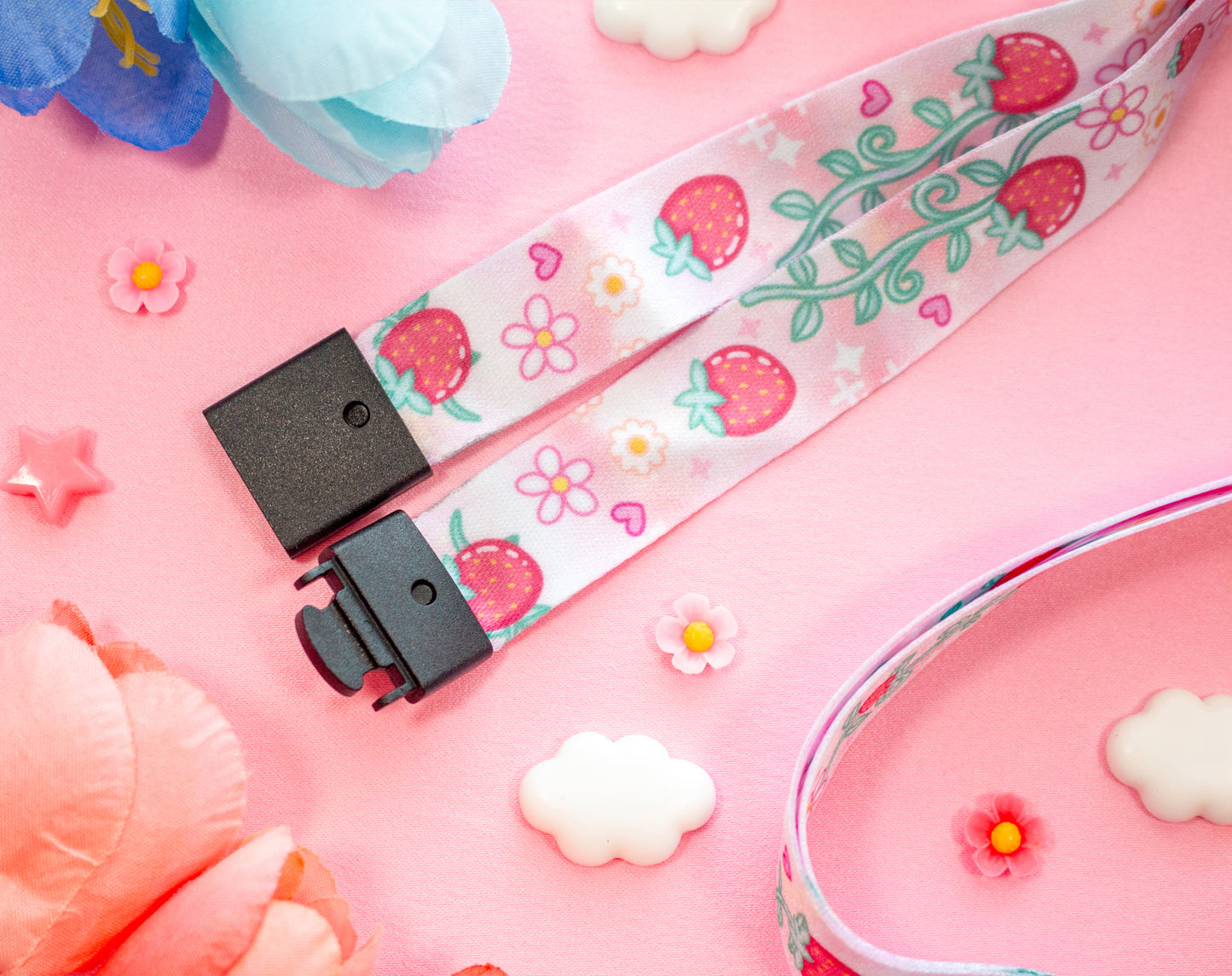 Strawberries Lanyard