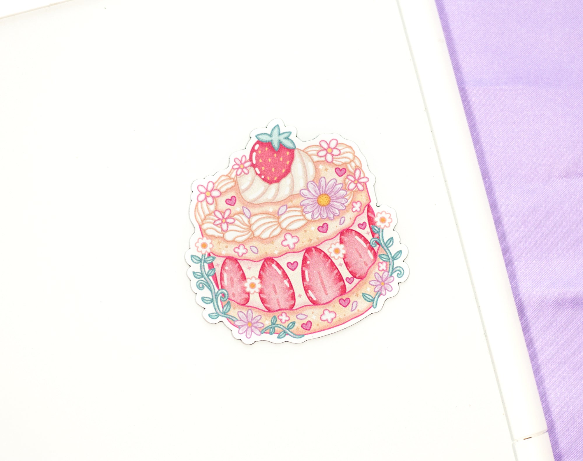 Strawberry Cake Magnet – Unicorn Eclipse