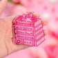Romance Stacked Books Keychain