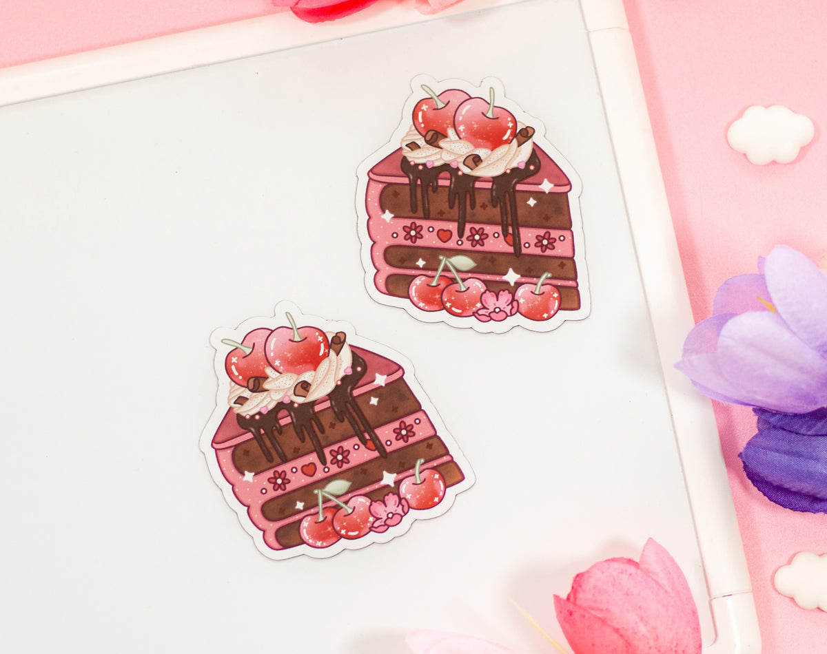 Chocolate Cherry Cake Magnet