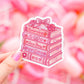 Romance Stacked Books Sticker