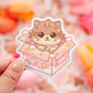 Cat in a Box Sticker