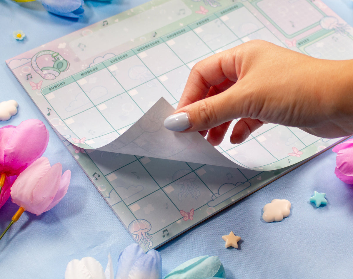 Blooming Records Monthly Planner Pad