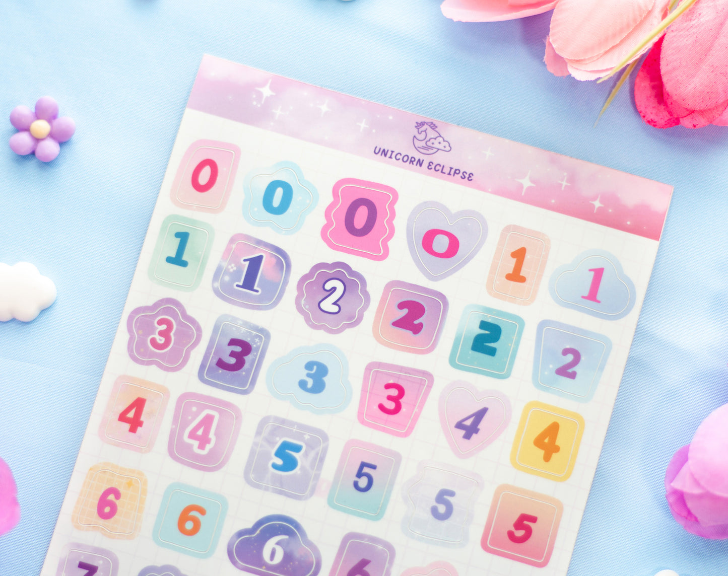 Ransom Numbers Sticker Sheet